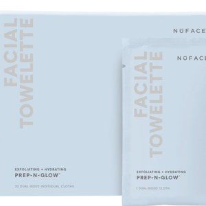 Nuface Prep-N-Glow Exfoliating & Hydrating Facial Wipes